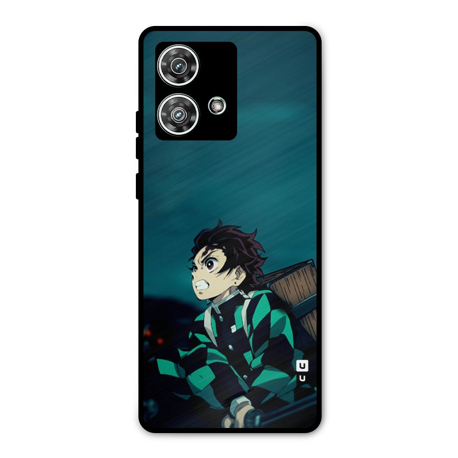Tanjiro demon slayer Metal Back Case for Motorola Edge 40 Neo