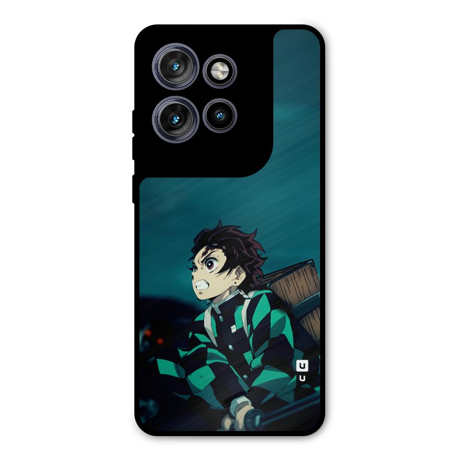 Tanjiro demon slayer Metal Back Case for Motorola Edge 50 Neo