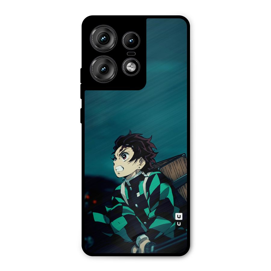 Tanjiro demon slayer Metal Back Case for Motorola Edge 50 Pro
