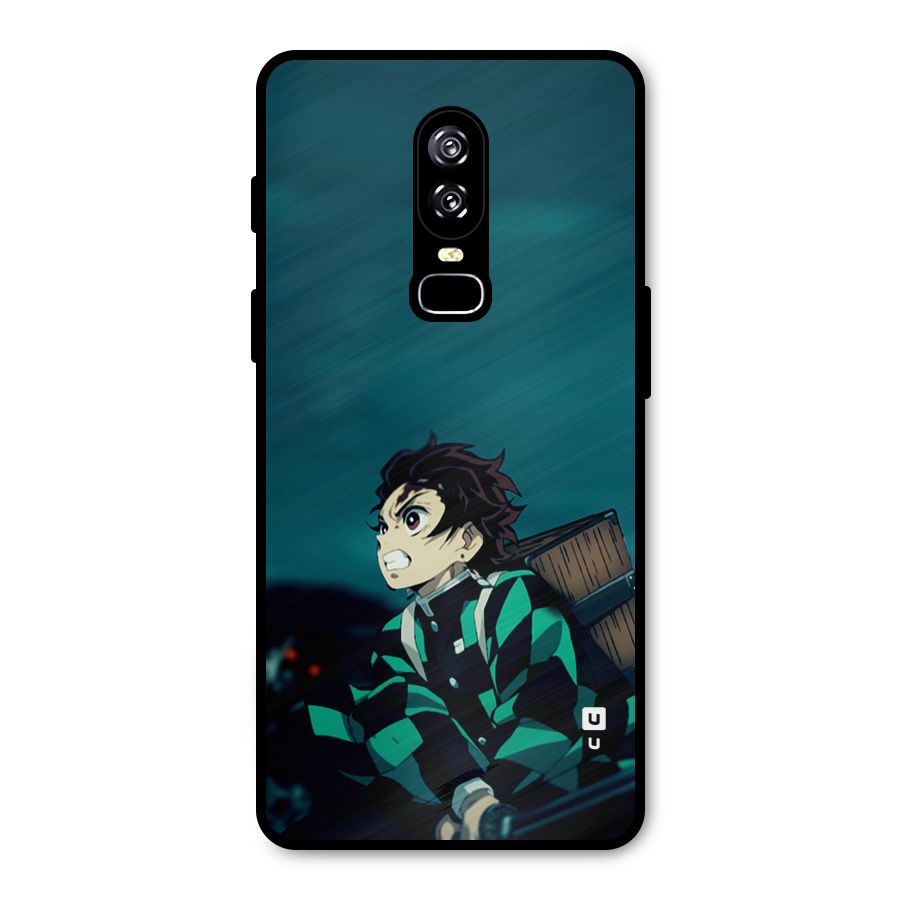 Tanjiro demon slayer Metal Back Case for OnePlus 6