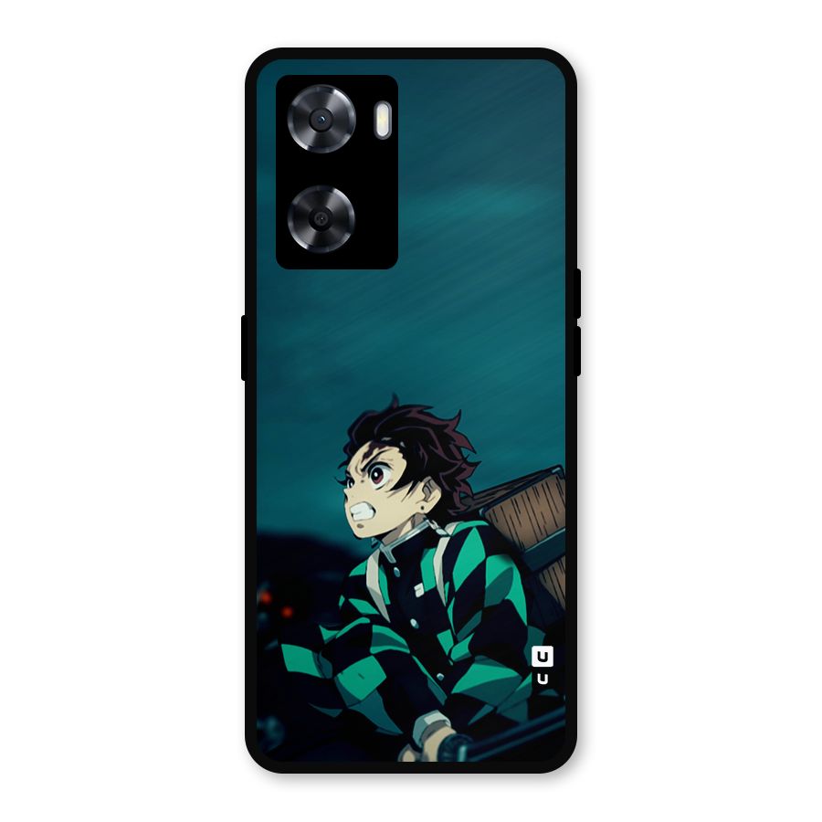Tanjiro demon slayer Metal Back Case for Oppo A77s