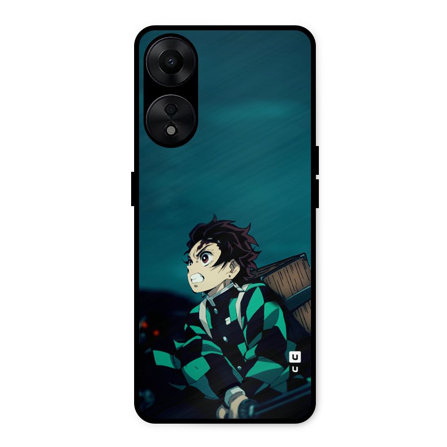 Tanjiro demon slayer Metal Back Case for Oppo A78 5G