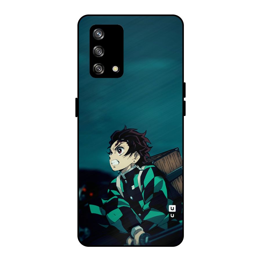 Tanjiro demon slayer Metal Back Case for Oppo F19