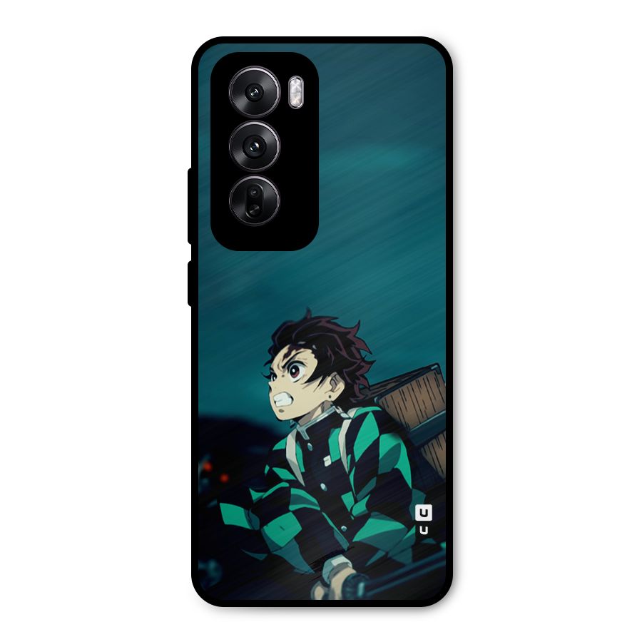 Tanjiro demon slayer Metal Back Case for Oppo Reno12
