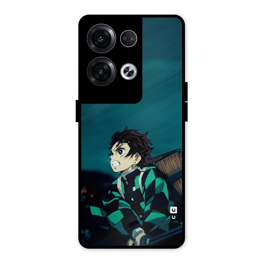 Tanjiro demon slayer Metal Back Case for Oppo Reno8 Pro 5G