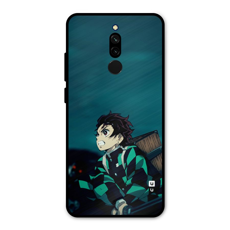 Tanjiro demon slayer Metal Back Case for Redmi 8