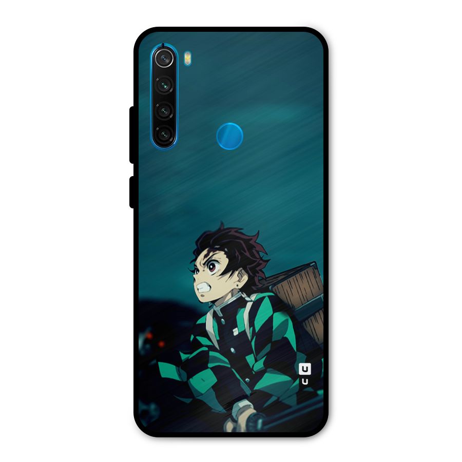 Tanjiro demon slayer Metal Back Case for Redmi Note 8