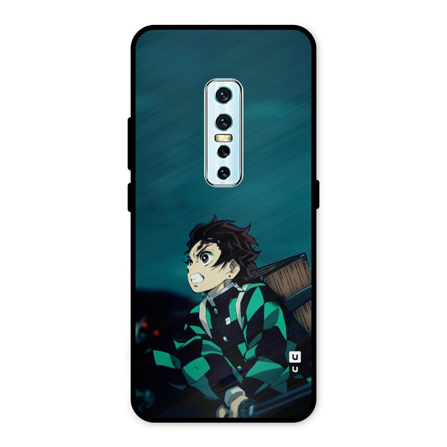 Tanjiro demon slayer Metal Back Case for Vivo V17 Pro