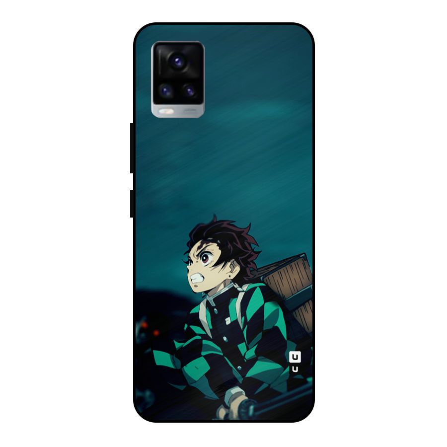 Tanjiro demon slayer Metal Back Case for Vivo V20