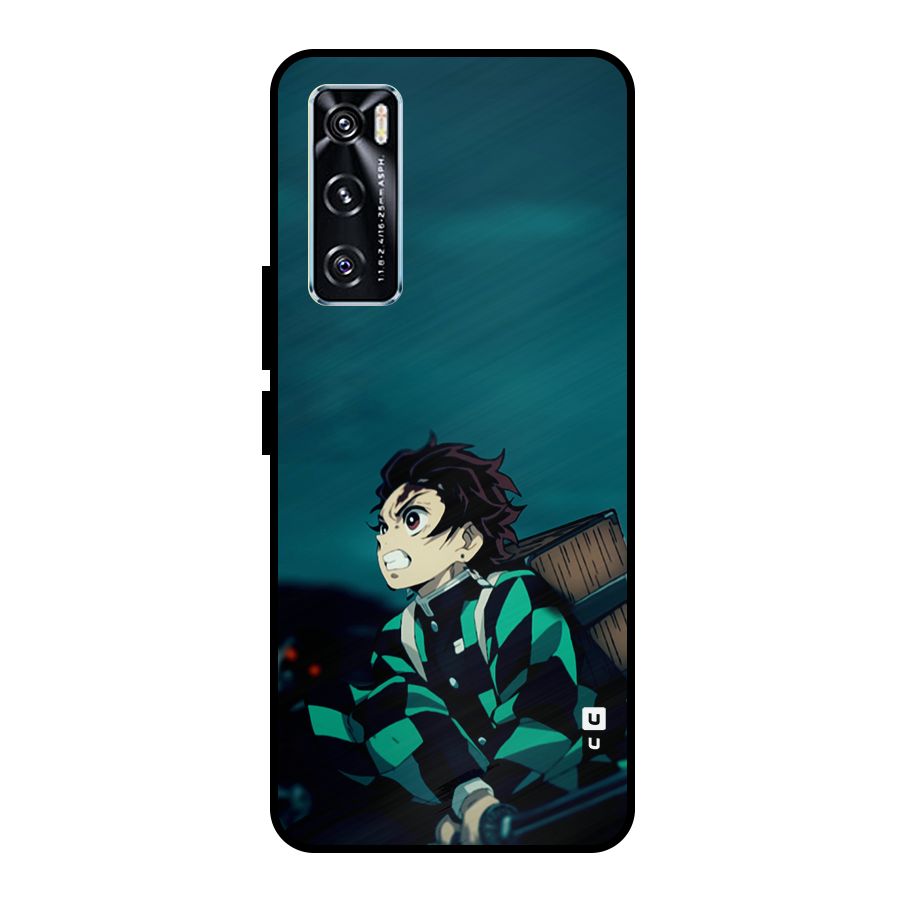 Tanjiro demon slayer Metal Back Case for Vivo V20 SE