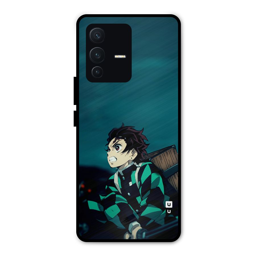 Tanjiro demon slayer Metal Back Case for Vivo V23 Pro