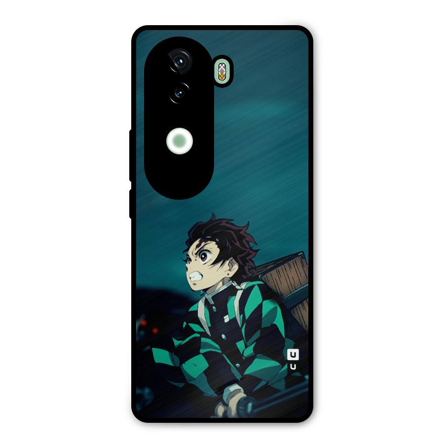 Tanjiro demon slayer Metal Back Case for Vivo V40e