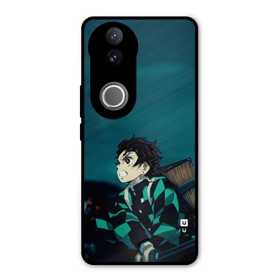 Tanjiro demon slayer Metal Back Case for Vivo V50