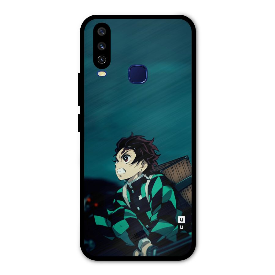 Tanjiro demon slayer Metal Back Case for Vivo Y12