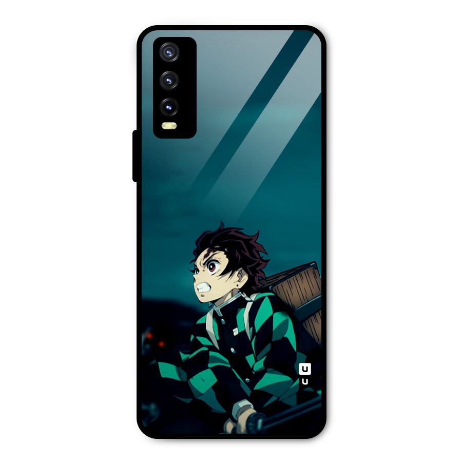 Tanjiro demon slayer Metal Back Case for Vivo Y20