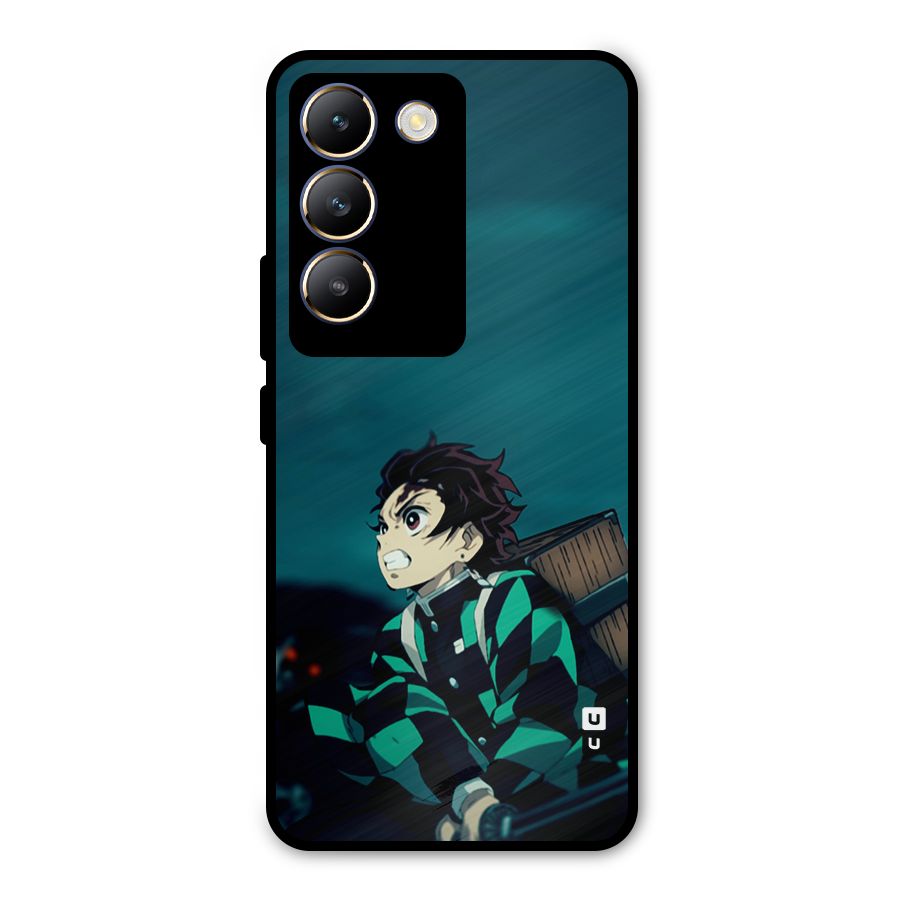 Tanjiro demon slayer Metal Back Case for Vivo Y200e