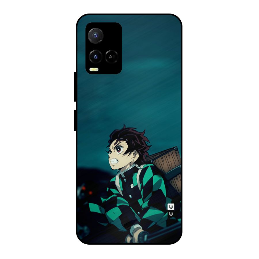 Tanjiro demon slayer Metal Back Case for Vivo Y21A