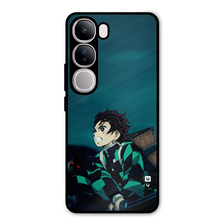 Tanjiro demon slayer Metal Back Case for Vivo Y300