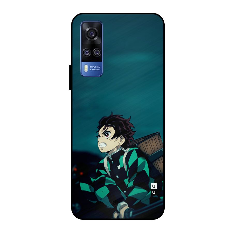 Tanjiro demon slayer Metal Back Case for Vivo Y51