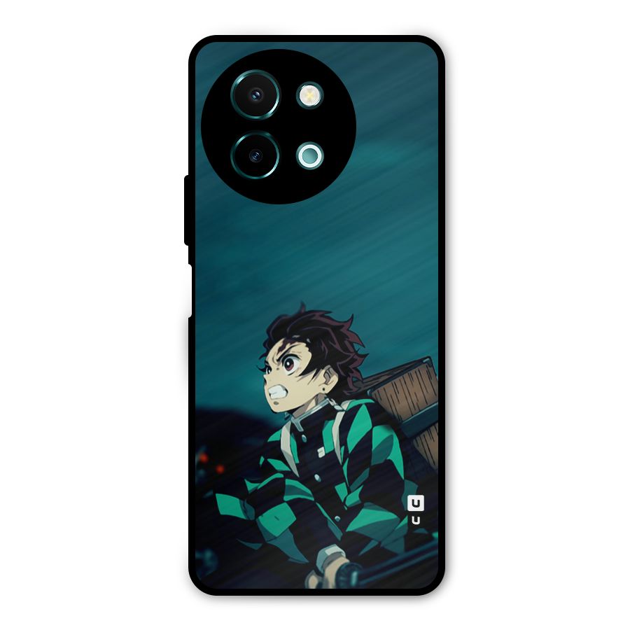 Tanjiro demon slayer Metal Back Case for Vivo Y58