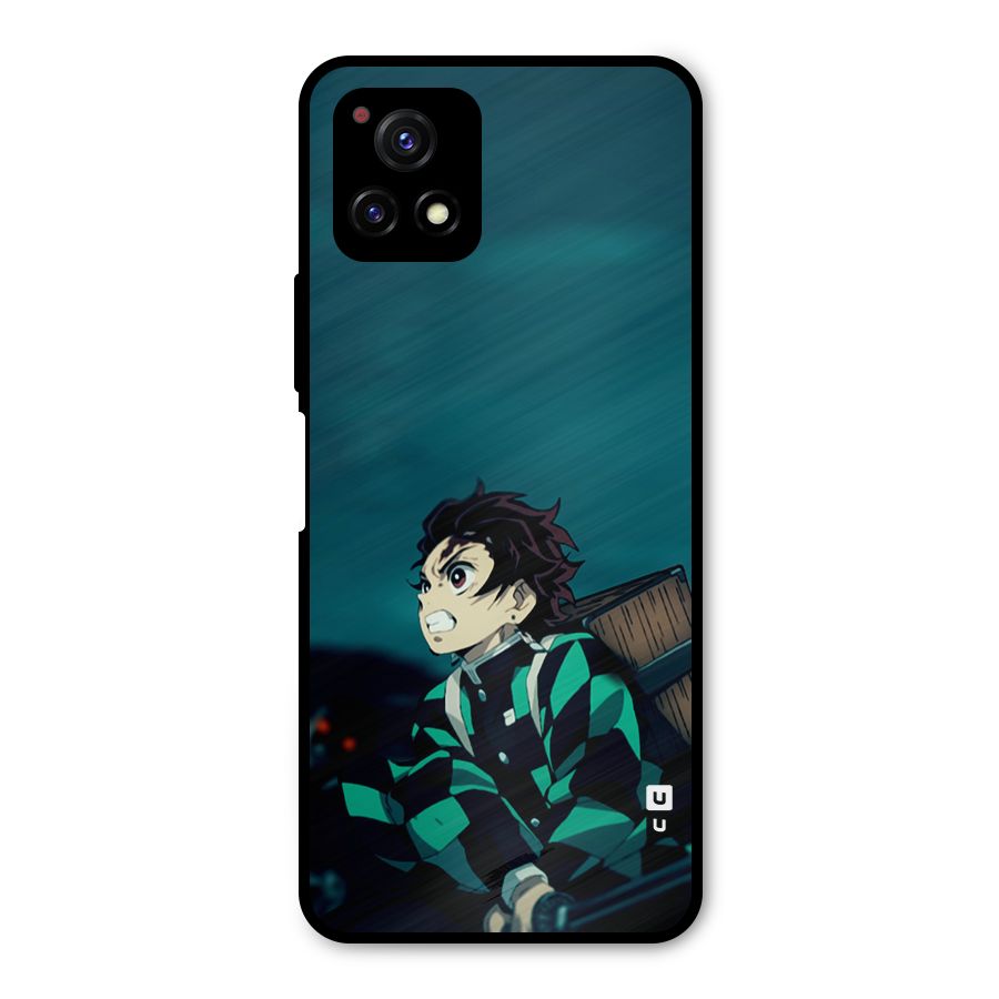 Tanjiro demon slayer Metal Back Case for Vivo Y72 5G
