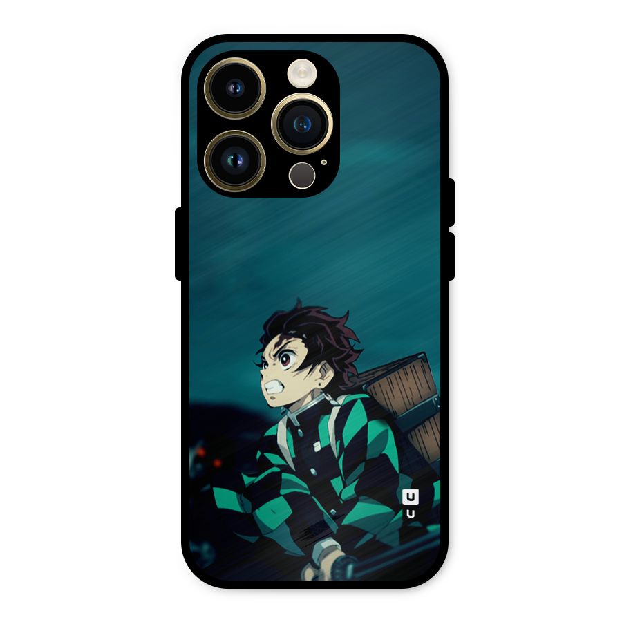 Tanjiro demon slayer Metal Back Case for iPhone 14 Pro