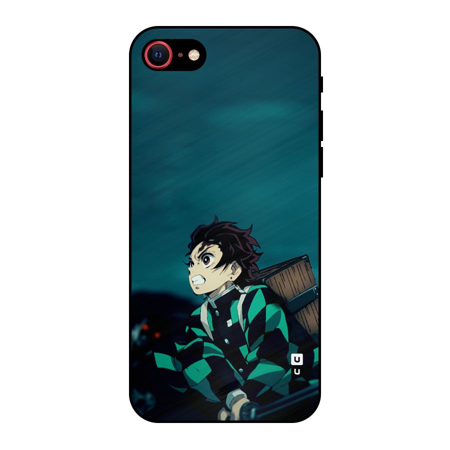 Tanjiro demon slayer Metal Back Case for iPhone SE 2020