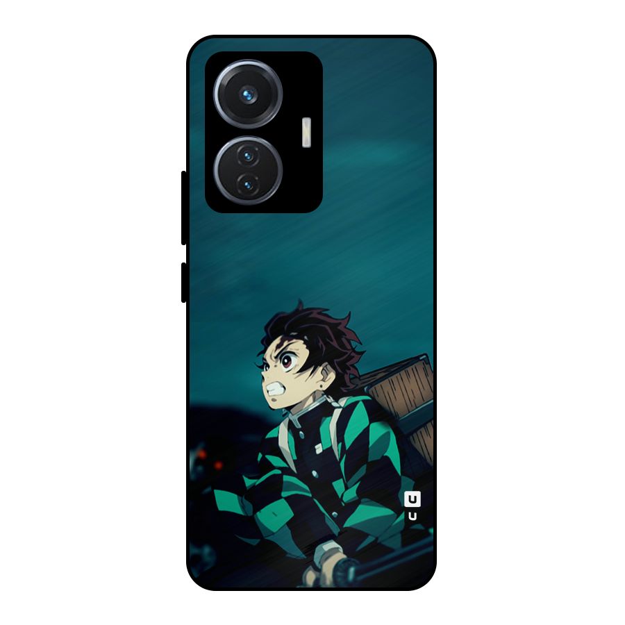 Tanjiro demon slayer Metal Back Case for iQOO Z6 44W