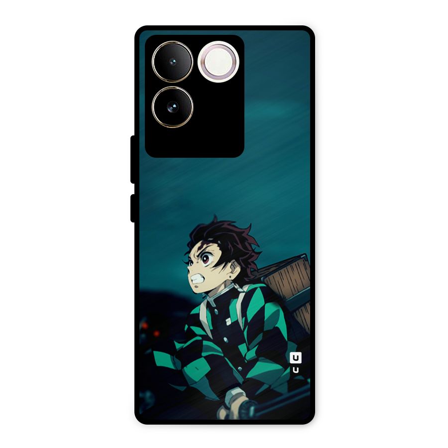 Tanjiro demon slayer Metal Back Case for iQOO Z7 Pro