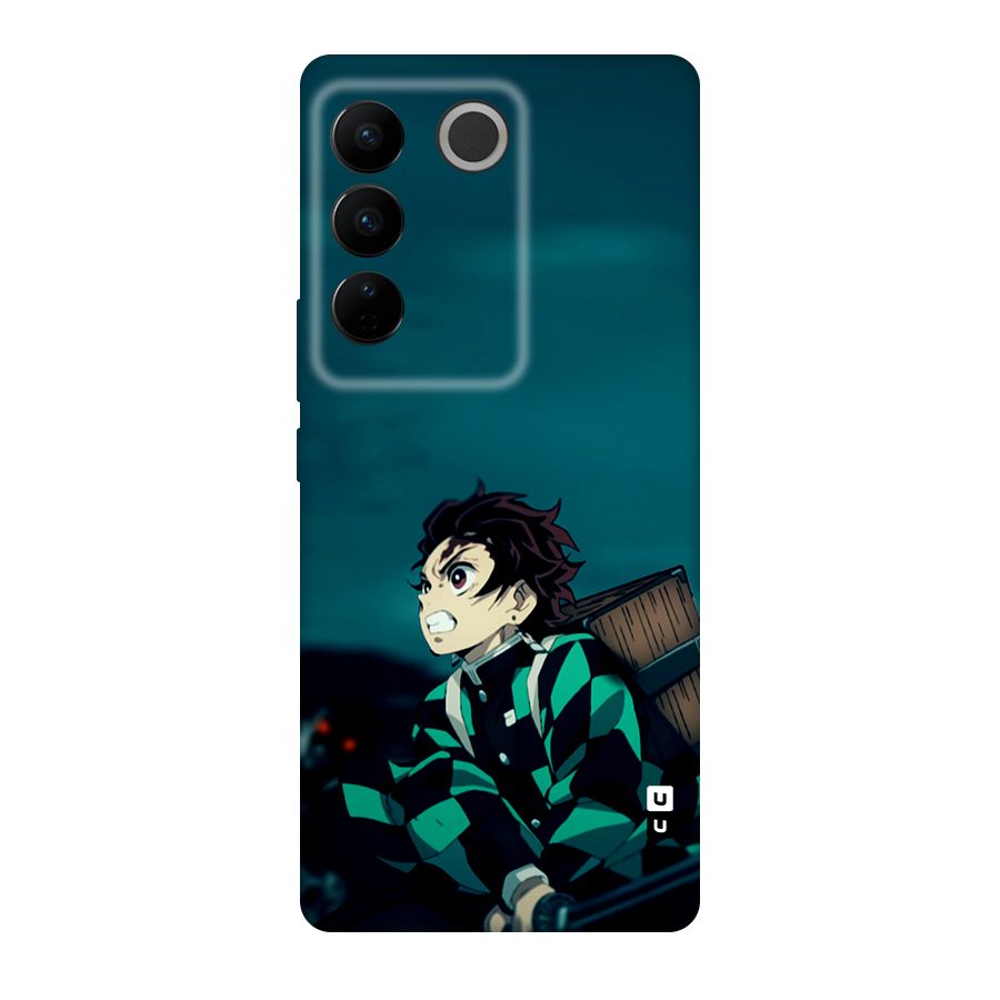 Tanjiro demon slayer Original Polycarbonate Back Case for Vivo V27