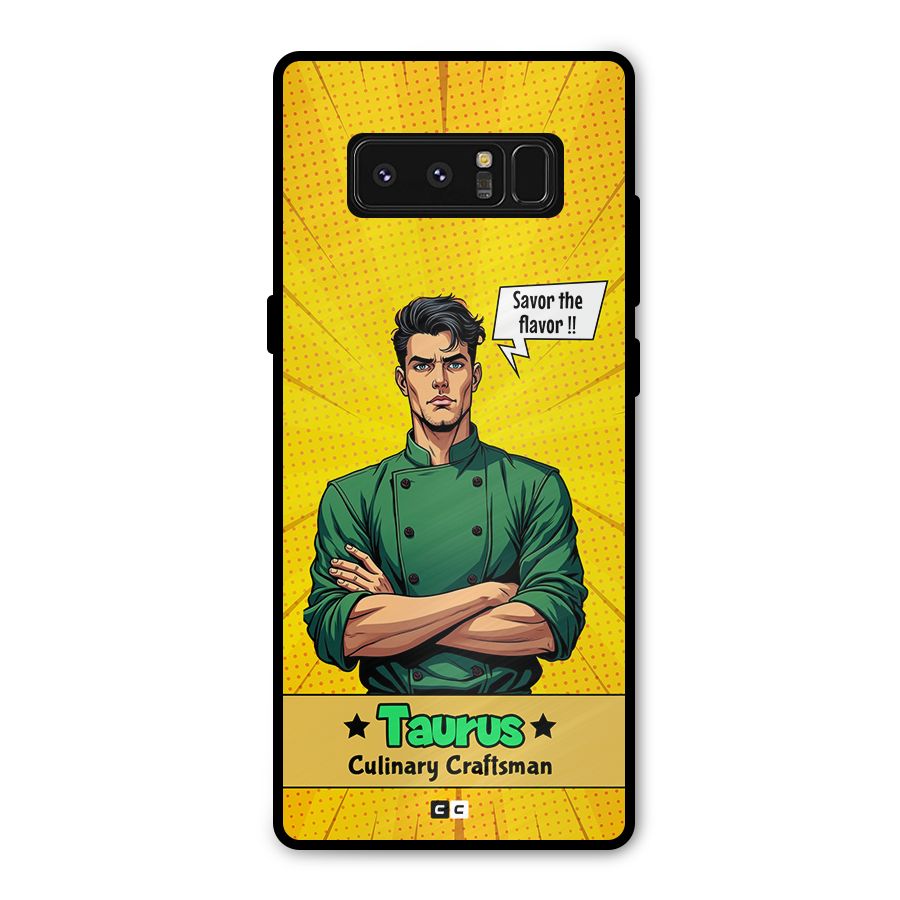 Taurus Craft Metal Back Case for Galaxy Note 8
