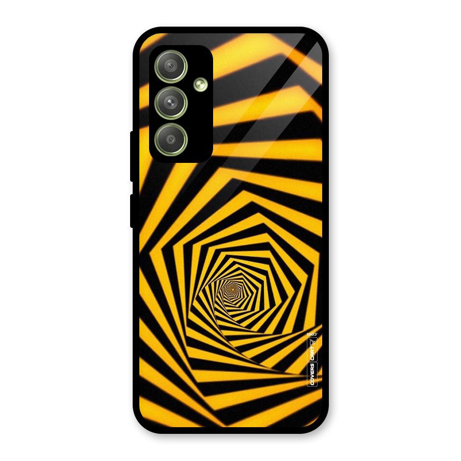 Taxi Pattern Glass Back Case for Galaxy A54