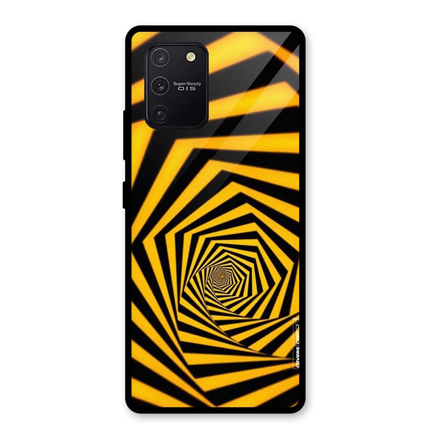 Taxi Pattern Glass Back Case for Galaxy S10 Lite