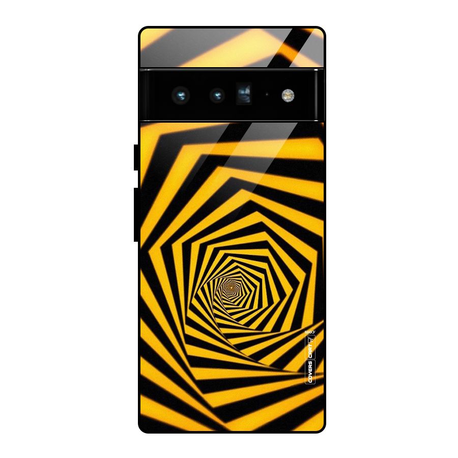 Taxi Pattern Glass Back Case for Google Pixel 6 Pro