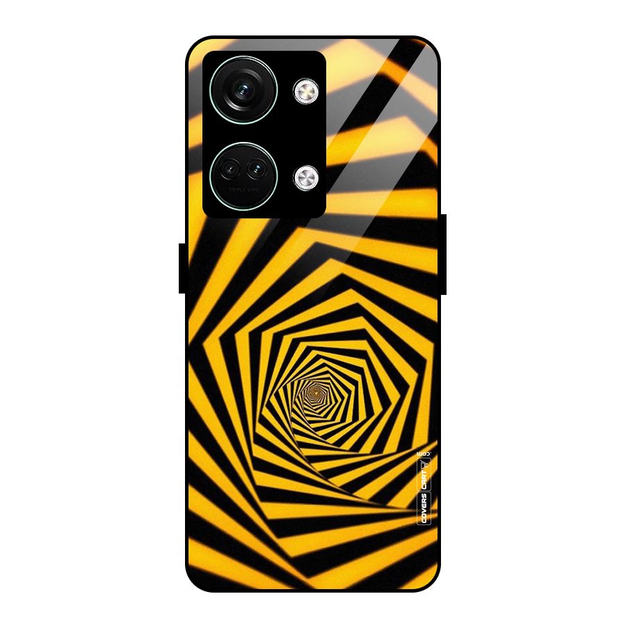 Taxi Pattern Glass Back Case for Oneplus Nord 3