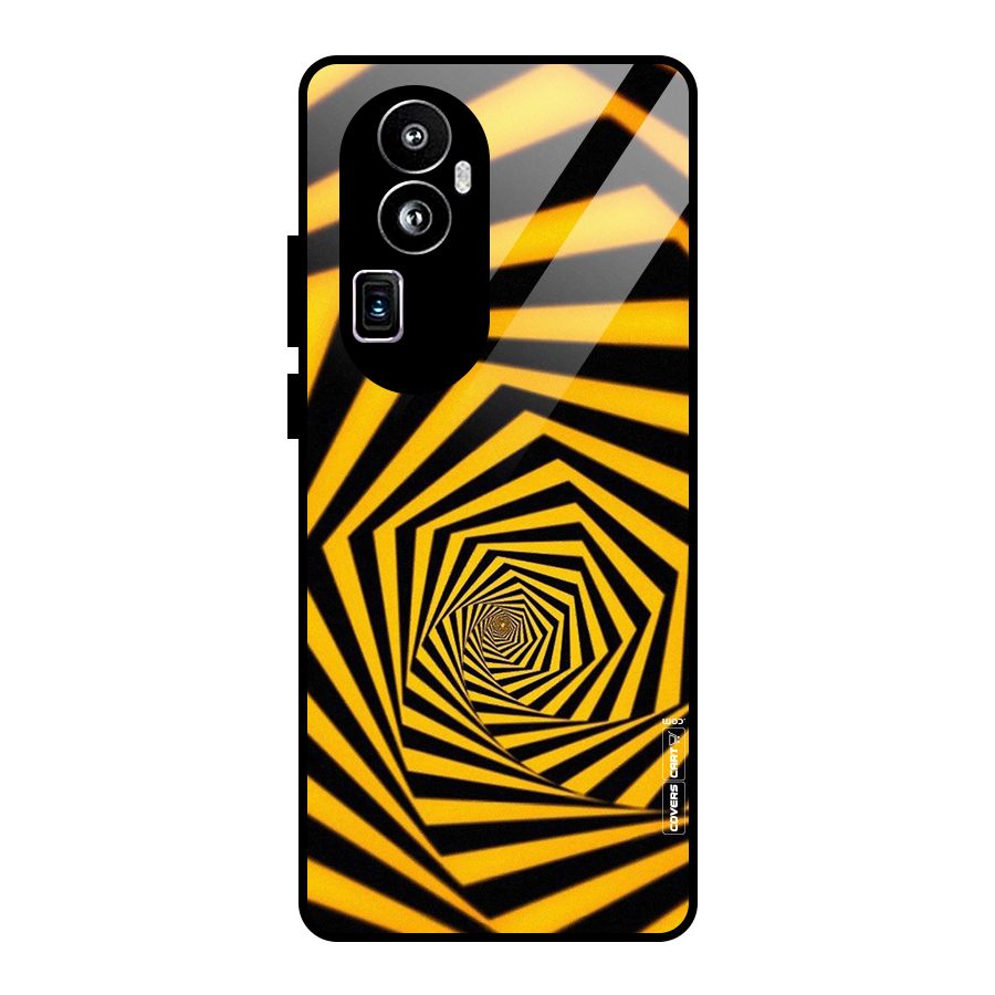 Taxi Pattern Glass Back Case for Oppo Reno10 Pro Plus