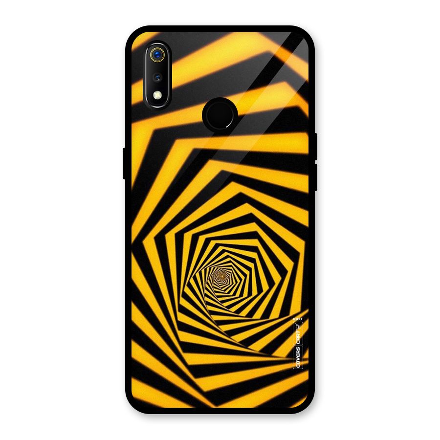 Taxi Pattern Glass Back Case for Realme 3