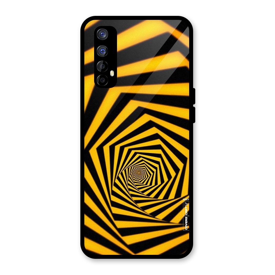 Taxi Pattern Glass Back Case for Realme 7