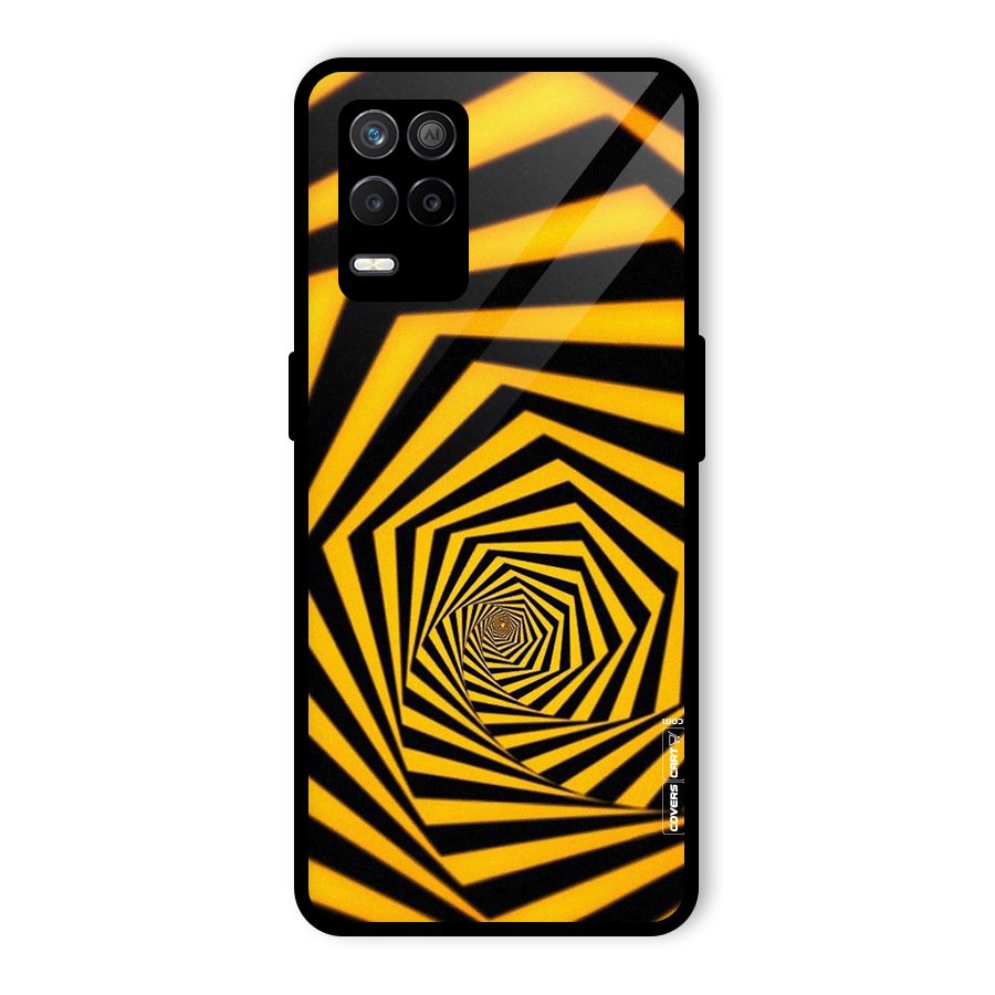 Taxi Pattern Glass Back Case for Realme 8s 5G