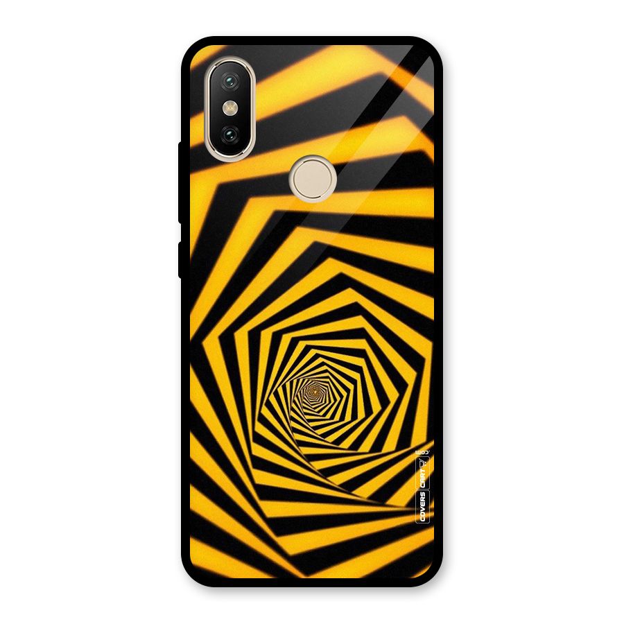 Taxi Pattern Glass Back Case for Redmi A2