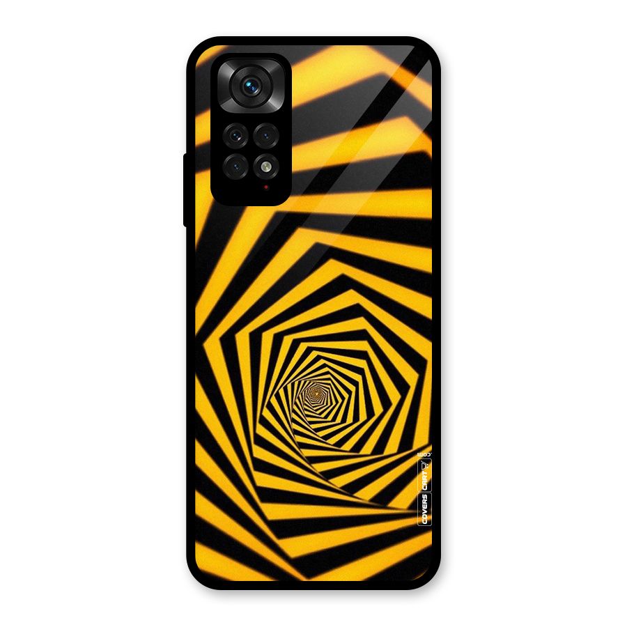 Taxi Pattern Glass Back Case for Redmi Note 11S