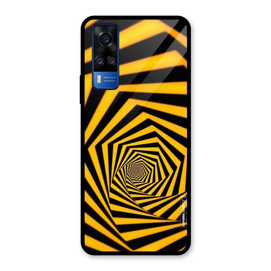 Taxi Pattern Glass Back Case for Vivo Y31