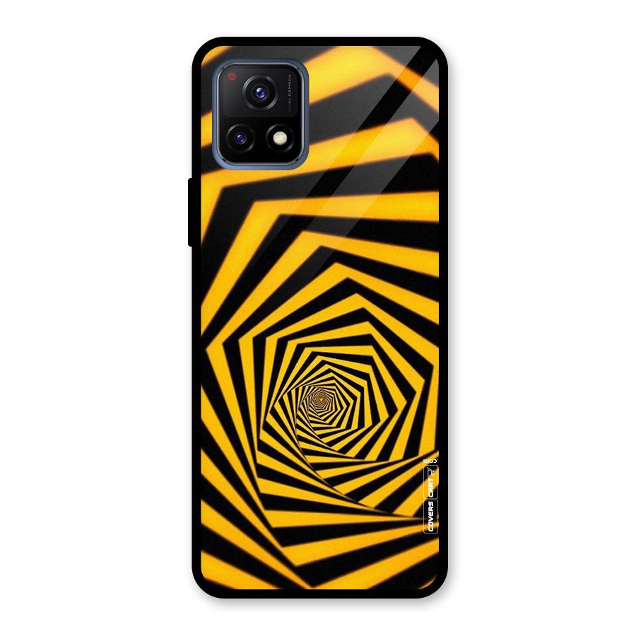 Taxi Pattern Glass Back Case for Vivo Y72 5G