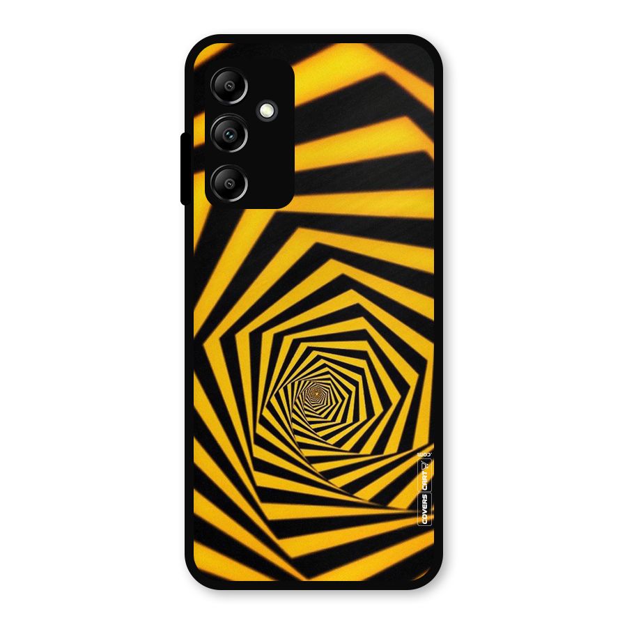 Taxi Pattern Metal Back Case for Galaxy A14 5G