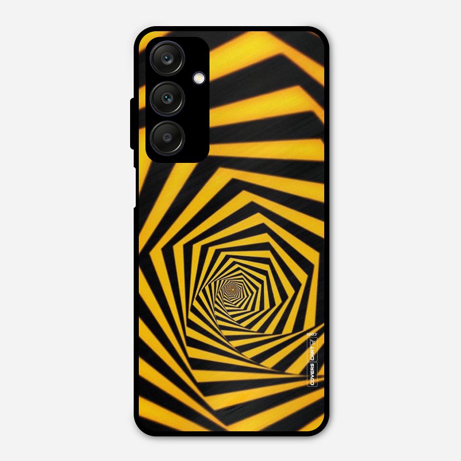 Taxi Pattern Metal Back Case for Galaxy A25 5G