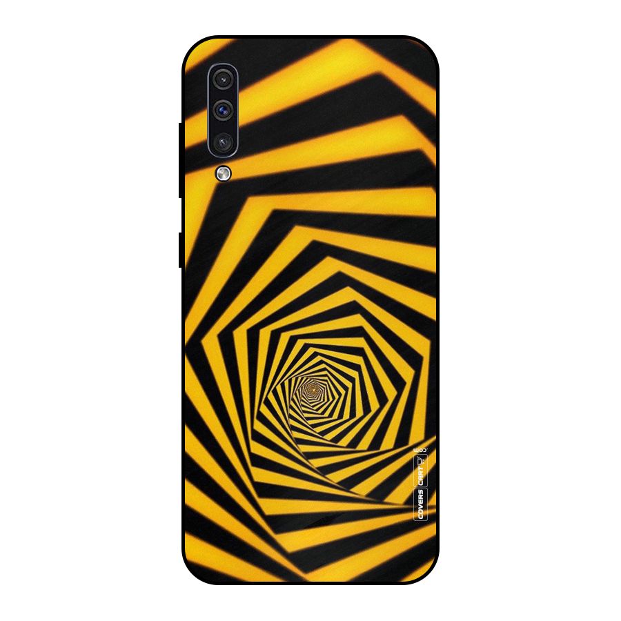 Taxi Pattern Metal Back Case for Galaxy A50