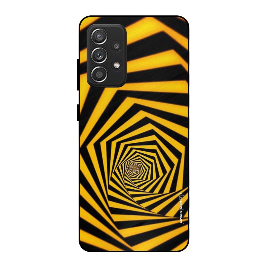 Taxi Pattern Metal Back Case for Galaxy A52s 5G