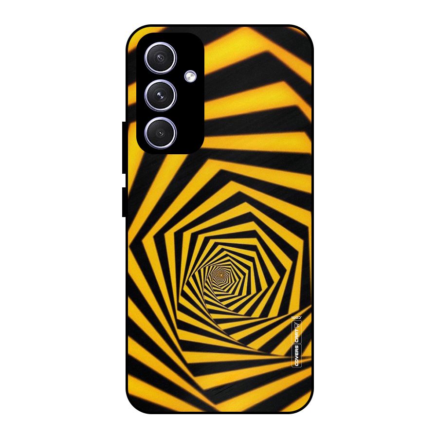Taxi Pattern Metal Back Case for Galaxy A54