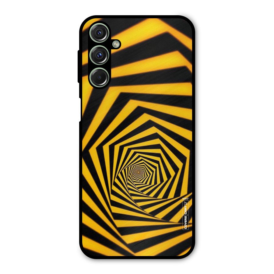 Taxi Pattern Metal Back Case for Galaxy M34
