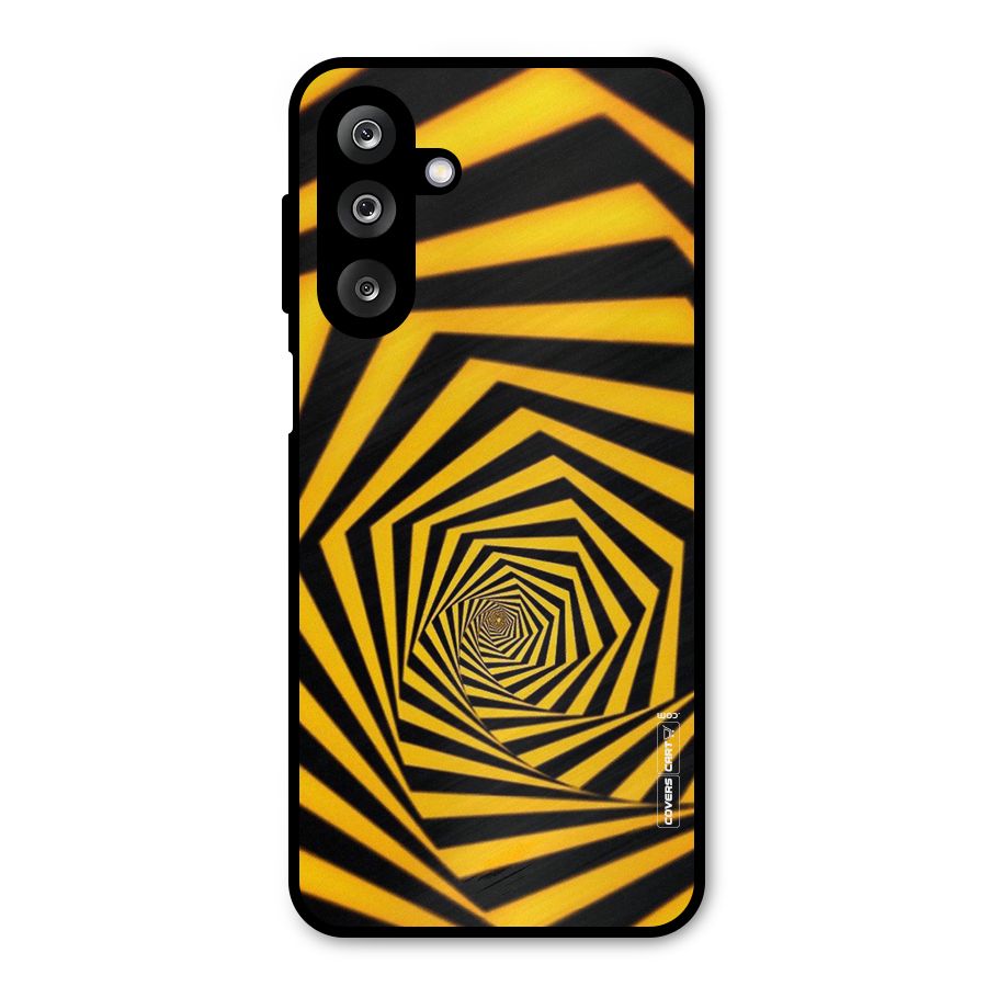 Taxi Pattern Metal Back Case for Galaxy M36